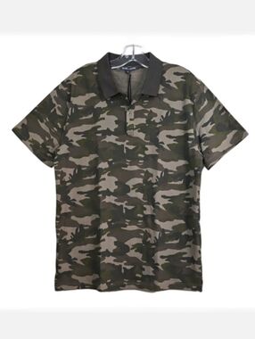Slate & Stone Men's Cotton Camo Print Polo, Size XL ~ NWT